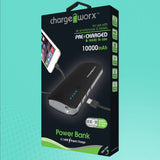 Chargeworx CX6540BK Powerbank 10000mah 3.1A 3 USB Ports withFlashlight LED Black My Outlet Store Ltd.
