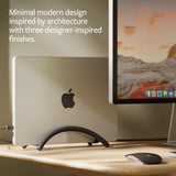 Twelve South BookArc Flex Vertical Laptop Stand – Space-Saving MacBook Stand, Adjustable Laptop Holder for Desk, Single Slot Laptop Dock for Monitor Display, Non-Slip, Upright Laptop Storage My Outlet Store Ltd.