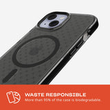 tech21 Evo Check Case for iPhone 15, Compatible with MagSafe, Simple Phone Case, Biodegradable, Black, 12x Military Level Drop Protection: 4.9 m My Outlet Store Ltd.