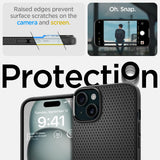 Spigen Liquid Air Case for iPhone 15 Plus - Matte Black My Outlet Store Ltd.