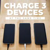 Chargeworx CX6540BK Powerbank 10000mah 3.1A 3 USB Ports withFlashlight LED Black My Outlet Store Ltd.