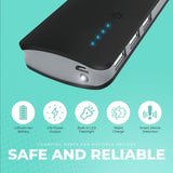 Chargeworx CX6540BK Powerbank 10000mah 3.1A 3 USB Ports withFlashlight LED Black My Outlet Store Ltd.