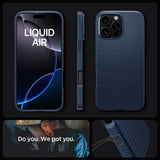 Spigen Liquid Air Case for iPhone 16 Pro Max - Navy Blue My Outlet Store Ltd.