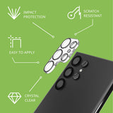 Tech21 Impact Shield Screen Protector and Camera Protector Bundle for Samsung S24 Ultra My Outlet Store Ltd.