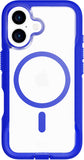 Tech21 EvoPro for iPhone 16 Compatible with MagSafe - Impact Protection Case 21x Military Standard Tested - in Clear/Blue My Outlet Store Ltd.