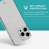 tech21 Evo Lite Clear Case for iPhone 15 Pro Max, Semi-Transparent, Simple Phone Case, TPU and Biodegradable, Drop Protection: 2.4 m My Outlet Store Ltd.