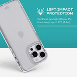 tech21 Evo Clear Mobile Phone Case for iPhone 15 Pro, Transparent, Simple Phone Case, Biodegradable, 12x Military Level Drop Protection: 3.6 m My Outlet Store Ltd.