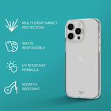 tech21 Evo Lite Clear Case for iPhone 15 Pro Max, Semi-Transparent, Simple Phone Case, TPU and Biodegradable, Drop Protection: 2.4 m My Outlet Store Ltd.