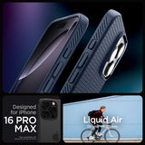 Spigen Liquid Air Case for iPhone 16 Pro Max - Navy Blue My Outlet Store Ltd.