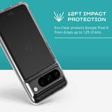 tech21 Evo Clear case for Google Pixel 8 - Impact Protection Case - Slim Fit - Transparent My Outlet Store Ltd.