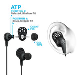 JLab Audio JBuds Pro Signature Wired Earbuds with Microphone and Track Controls, Titanium 10mm Drivers with Custom Fit Gel Tips and Cush Fins My Outlet Store Ltd.
