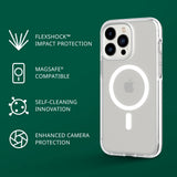tech21 iPhone 14 Pro Max Evo Crystal Compatible with MagSafe – Shock-Absorbing & Scratch-Resistant Clear Phone Case with 16ft FlexShock Multi-Drop Protection My Outlet Store Ltd.