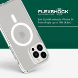 tech21 iPhone 14 Pro Max Evo Crystal Compatible with MagSafe – Shock-Absorbing & Scratch-Resistant Clear Phone Case with 16ft FlexShock Multi-Drop Protection My Outlet Store Ltd.