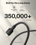Belkin Gaming USB-C to USB-C Cable 60W (6.6ft), Braided Type C Charger Fast Charging for Nintendo Switch 2, iPhone 16, iPhone 15, iPad, MacBook Air, Chromebook, Samsung Galaxy S25 Ultra, etc. - Black My Outlet Store Ltd.