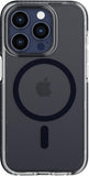 Tech21 Evo Crystal for iPhone 15 Pro - Compatible with MagSafe - Impact Protection Case - Blue Titanium My Outlet Store Ltd.