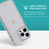 Tech21 Evo Clear case for iPhone 15 Pro Max - Impact Protection Case - Clear My Outlet Store