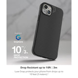 ZAGG Luxe Graphene-Reinforced Case for (Multiple Devices), Wireless Charger Compatible, Anti-Yellowing, Shockproof Phone Back Cover My Outlet Store Ltd.