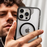 ZAGG Santa Cruz Snap Graphene-Reinforced Case for iPhone 13, 14 and 15 [6.1-Inch], MagSafe Compatible, Anti-Yellowing, Shockproof Phone Back Cover (Black) My Outlet Store Ltd.