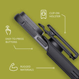 tech21 iPhone 14 Plus Evo Max Compatible with MagSafe – Durable, Shock-Absorbing and Rugged Phone Case with Holster and 20ft FlexShock Multi-Drop Protection My Outlet Store Ltd.