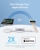 Anker MagSafe Compatible 3-in-1 Wireless Charging Station, Qi2 Certified 15W MagGo Charger, Foldable Travel Wireless Charging Pad for iPhone 15/14/13/12 Series, AirPods, Apple Watch, and More My Outlet Store Ltd.