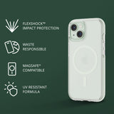 Tech21 Evo Crystal for iPhone 15 - Compatible with MagSafe - Impact Protection Case My Outlet Store Ltd.