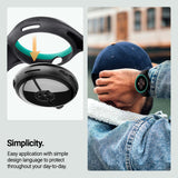 Caseology Nano Pop Case with built in Strap Compatible with Google Pixel Watch 2/3 41mm (2024) - Prune Charcoal My Outlet Store Ltd.