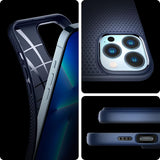 Spigen iPhone 13 Pro Max Case Liquid Air Back Slim Cover Case - Navy My Outlet Store
