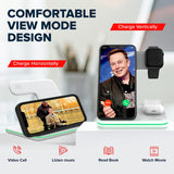 CANYON 3 in 1 Wireless Charging Station Apple Phone Watch and Airpods Charger Compatible with Apple Watch Airpods iPhone Wireless Charger for Qi Devices Adapter 18W Touch Control Backlight White My Outlet Store Ltd.