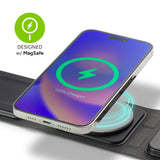 ZAGG mophie 3-in-1 Travel Fast Charger with MagSafe (Gen 1) [15W] for iPhone, Airpod & Apple Watch, Triple Devices Wireless Charging, Travel-Friendly, USB-C Cable, Adapter & Carrying Case, UK (Gray) My Outlet Store Ltd.