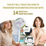 SpiceBox Adult Art Craft & Hobby Kits Sketch Plus Cards & Calligraphy, Multi Colors, (12827) My Outlet Store Ltd.