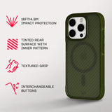 Tech21 EvoArmor for iPhone 16 Pro Compatible with MagSafe - Impact Protection Case 21x Military Standard Tested in Green My Outlet Store Ltd.