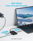 Anker USB C Hub, 332 USB-C Hub (5-in-1, 4K HDMI) with 100W Power Delivery, 4K@30Hz HDMI Display, 5Gbps USB-C and USB-A Data Ports for MacBook, iPad, Lenovo, Dell, HP Laptops, and More (Black) My Outlet Store Ltd.