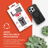 tech21 Evo Check Mobile Phone Case for iPhone 15 Pro, Compatible with MagSafe, Simple Phone Case, Biodegradable, Black, 12x Military Level Drop Protection: 4.9 m My Outlet Store Ltd.