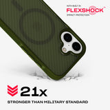 Tech21 EvoArmor for iPhone 16 Compatible with MagSafe - Impact Protection Case 21x Military Standard Tested in Green My Outlet Store Ltd.