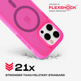 Tech21 EvoArmor for iPhone 16 Pro Compatible with MagSafe - Impact Protection Case 21x Military Standard Tested in Pink My Outlet Store Ltd.