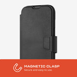 Tech21 EvoLite Wallet for iPhone 15 - Impact Protection Case - 3 card slots - Black My Outlet Store Ltd.