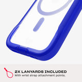 Tech21 EvoPro for iPhone 16 Compatible with MagSafe - Impact Protection Case 21x Military Standard Tested - in Clear/Blue My Outlet Store Ltd.