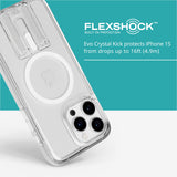 tech21 Evo Crystal Kick Case for iPhone 15 - Compatible with MagSafe - Impact Protection Case My Outlet Store Ltd.