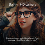 Meta Ray-Ban Smart Glasses, Wayfarer, Matte Black/Polarised Gradient Graphite, Regular My Outlet Store Ltd.