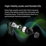 Belkin SoundForm™ Motion True Wireless Earbuds, Noise Cancelling Ear Buds with Wireless Charging Case & Dual Microphone - IPX5 Water Resistant Bluetooth Headphones for iPhone & Samsung - Black My Outlet Store Ltd.