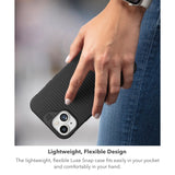 ZAGG Luxe Graphene-Reinforced Case for Google Pixel 8 [6.2-Inch], Wireless Charger Compatible, Slim and Comfortable Design, Shockproof Phone Back Cover (Black) My Outlet Store Ltd.