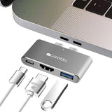 CANYON 3-in-1 Thunderbolt 3 Docking Station with 3.0 USB Hub and 4K HDMI Port, High Speed Charging and Data Transfers, Compatible with MacBook Air and Pro PCs My Outlet Store Ltd.