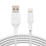 Belkin CAA002bt2MWH Braided Lightning Cable (Boost Charge Lightning to USB Cable for iPhone, iPad, AirPods) MFi-Certified iPhone Charging Cable, White, 2 m My Outlet Store Ltd.