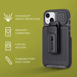 tech21 iPhone 14 Plus Evo Max Compatible with MagSafe – Durable, Shock-Absorbing and Rugged Phone Case with Holster and 20ft FlexShock Multi-Drop Protection My Outlet Store Ltd.