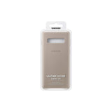 Samsung Protective Leather Cover for Galaxy S10 – Official Galaxy S10 Case – Hardwearing Genuine Leather Phone Case for the Samsung Galaxy S10 - Grey My Outlet Store Ltd.