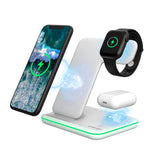 CANYON 3 in 1 Wireless Charging Station Apple Phone Watch and Airpods Charger Compatible with Apple Watch Airpods iPhone Wireless Charger for Qi Devices Adapter 18W Touch Control Backlight White My Outlet Store Ltd.