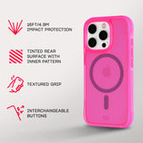 Tech21 EvoArmor for iPhone 16 Pro Compatible with MagSafe - Impact Protection Case 21x Military Standard Tested in Pink My Outlet Store Ltd.