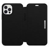 OtterBox Strada Case for iPhone 12 / iPhone 12 Pro, Shockproof, Drop proof, Premium Leather Protective Folio with Two Card Holders, 3x Tested to Military Standard, Black, No Retail Packaging My Outlet Store Ltd.