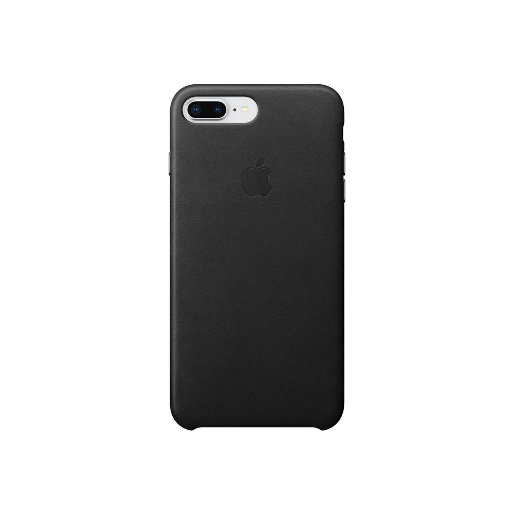 Apple iPhone 7 Plus & 8 Plus Back Leather Case - Black My Outlet Store