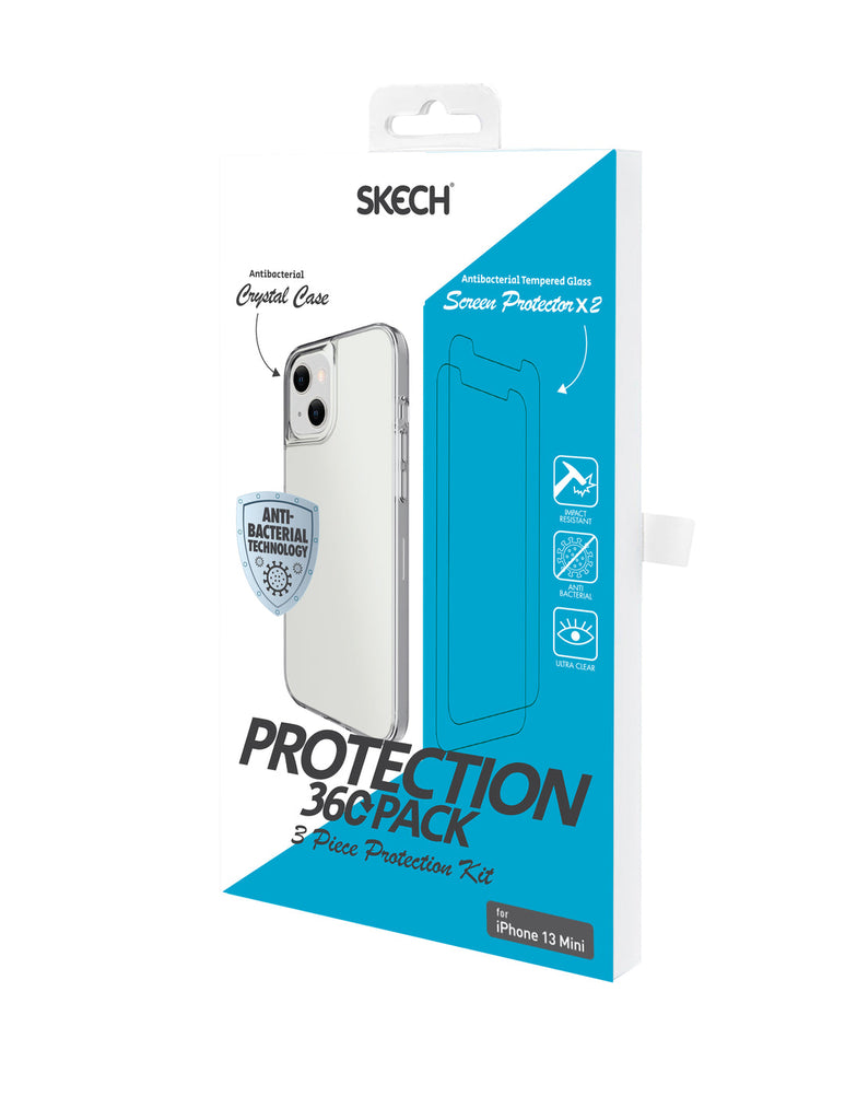 Skech iPhone 13 Mini Protection 360 Pack Clear Case x2 Screen Protector My Outlet Store